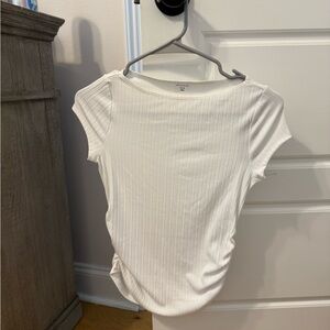 Abercrombie Kids White Cinch Top